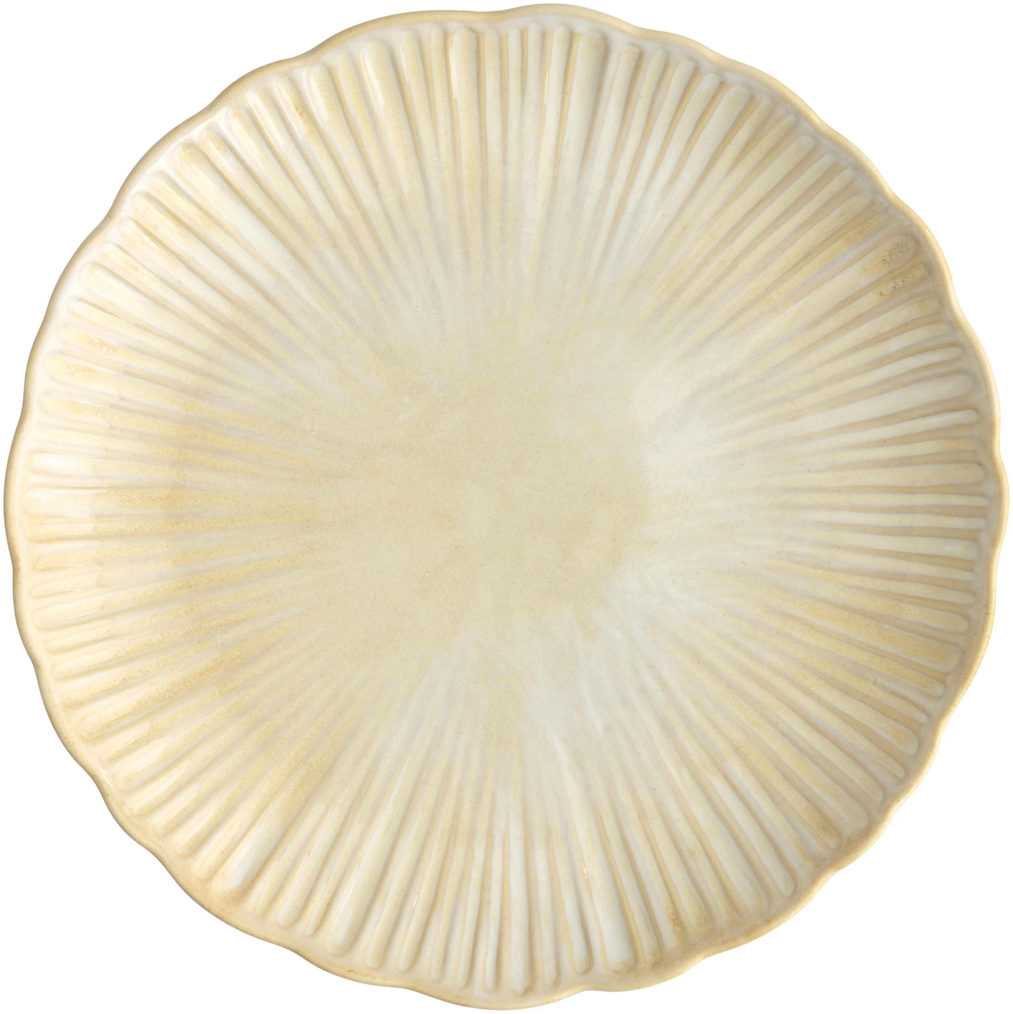 Decotique Daisy Tallrik Cream 22 Cm - Mattallrikar Stengods Cream - 7582 D3954