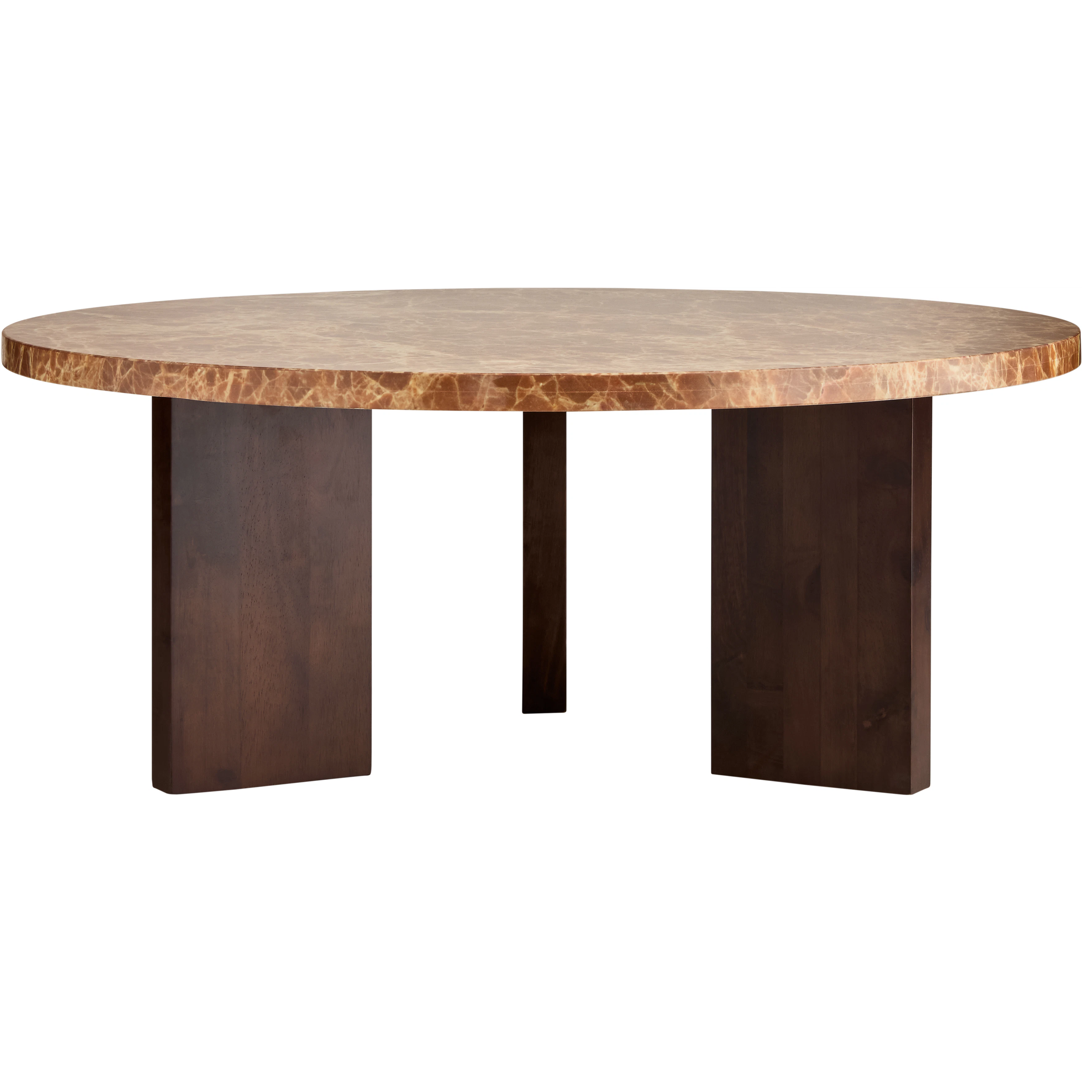 Decotique Eden Soffbord 90 Cm M&ouml;rk Ek / Brun Sten - Soffbord Gummitr&auml; M&ouml;rk Ek - 7340149805658