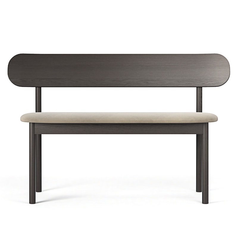 Elephant Bänk Smoked Oak / Beige Velvet
