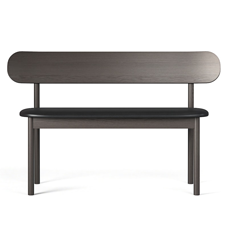 Elephant Bänk Smoked Oak / Svart Läder