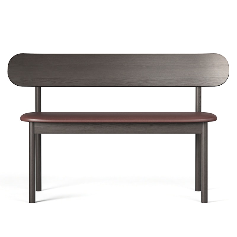 Elephant Bänk Smoked Oak / Brunt Läder