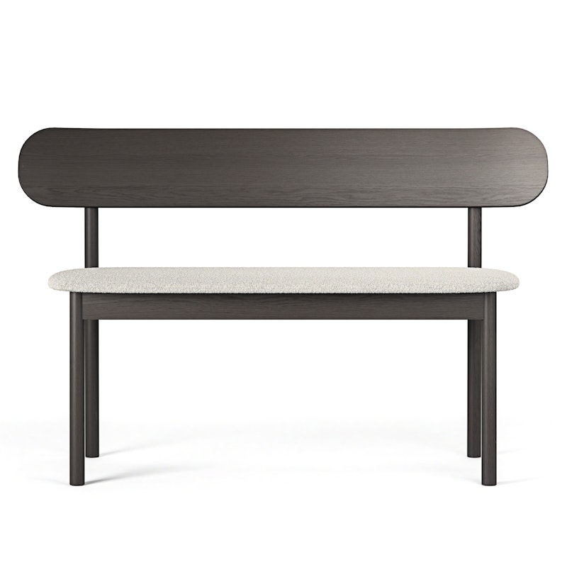 Elephant Bänk Smoked Oak / White Boucle
