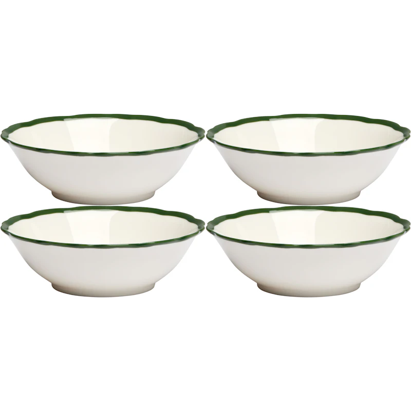 Fleur Skål 15 cm 4-pack, Mörkgrön