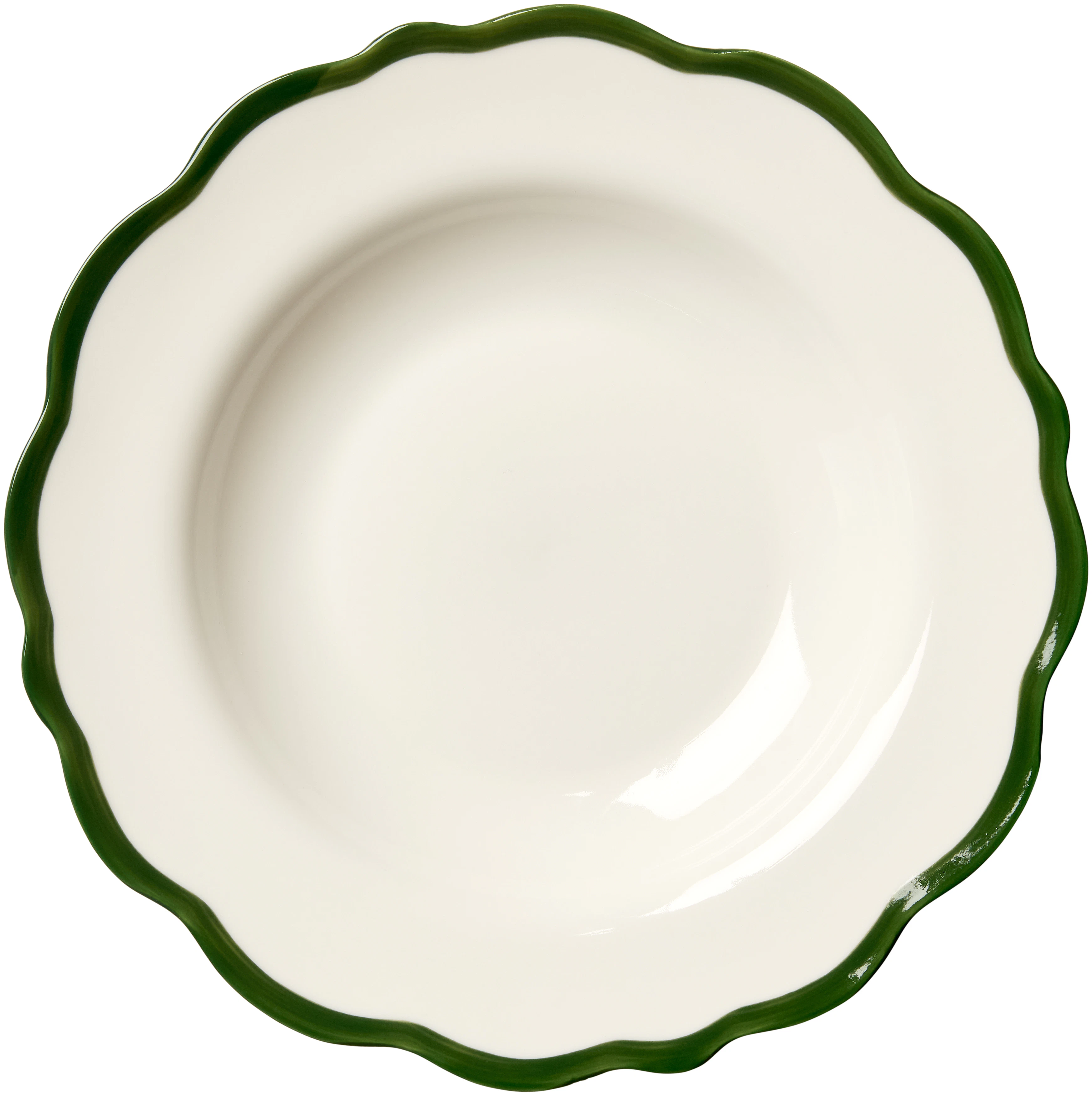 Decotique Fleur Sk&aring;l 23 Cm M&ouml;rkgr&ouml;n - Serveringssk&aring;lar Keramik M&ouml;rkgr&ouml;n - 9210343