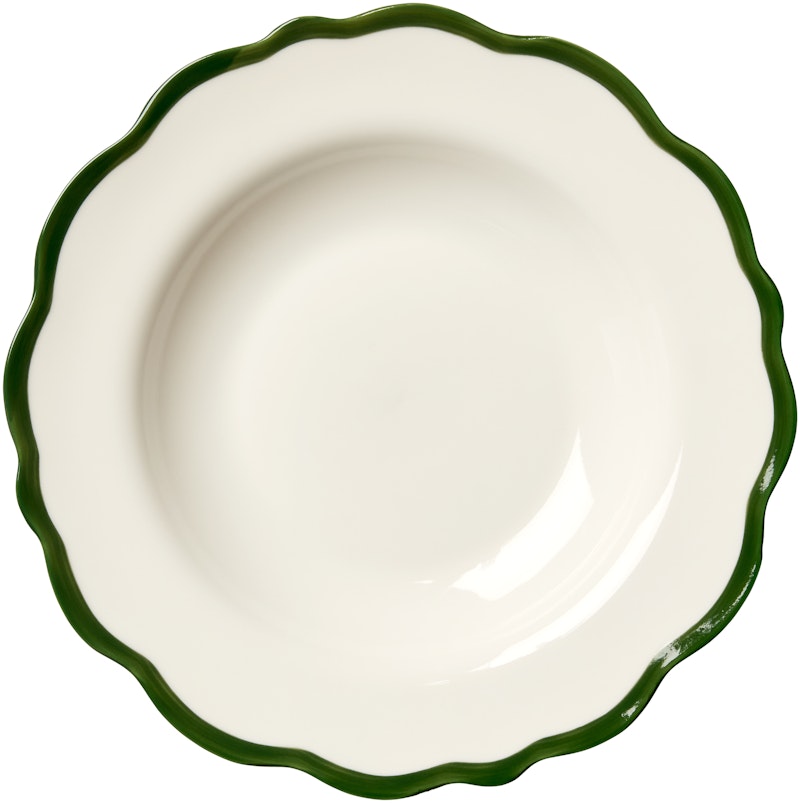 Fleur Skål 23 cm, Mörkgrön