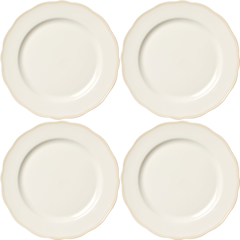 Fleur Tallrik 28 cm 4-pack, Sand
