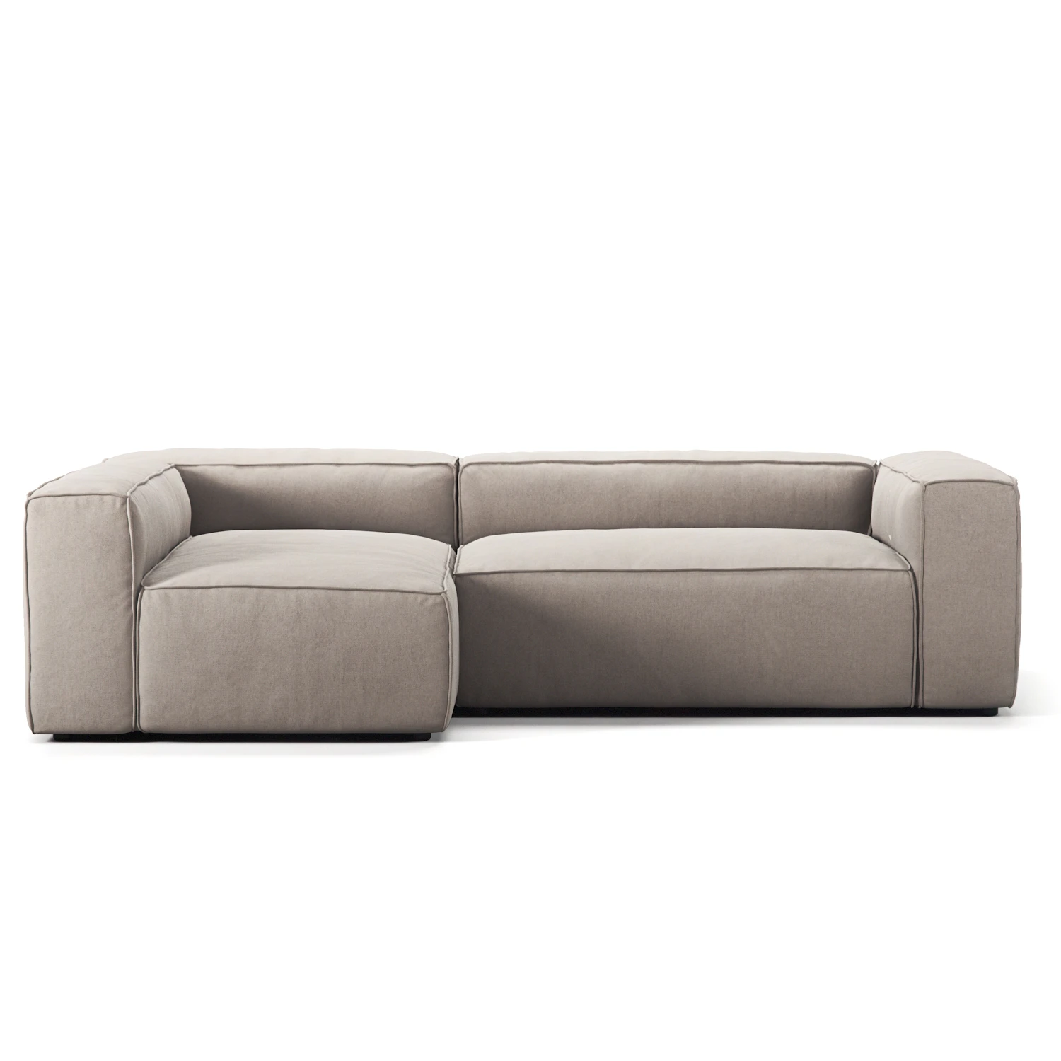 Decotique Grand 3-sitssoffa Divan V&auml;nster Minetyg Sandshell Beige - H&ouml;rnsoffor & Divansoffor Micro Chenille Sandshell Beige - 300941-300941