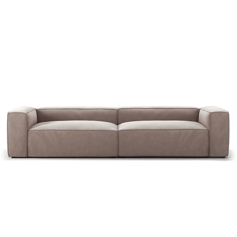 Grand 4-Sitssoffa Sammet, Dusk Beige