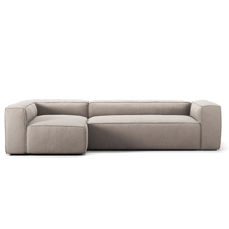 Grand 4-Sitssoffa Divan Vänster Minetyg, Sandshell Beige