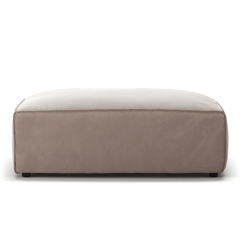 Grand Fotpall Sammet, Dusk Beige