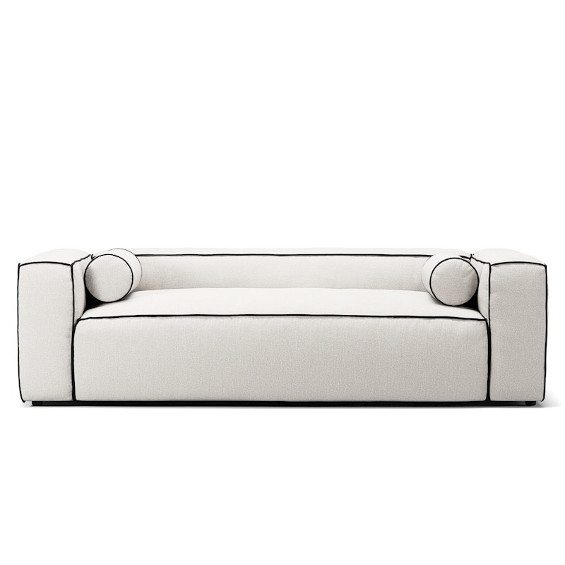 Grand Hue 2-Sitssoffa, Steam White / Mine Graphite