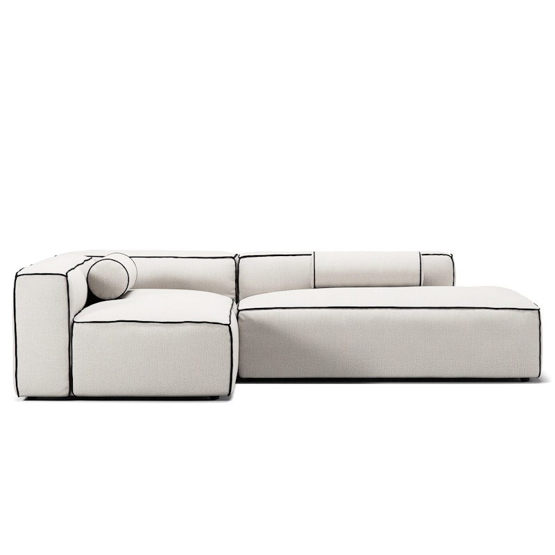 Grand Hue Loungesoffa 3-Sits Öppet Avslut Höger, Steam White / Mine Graphite