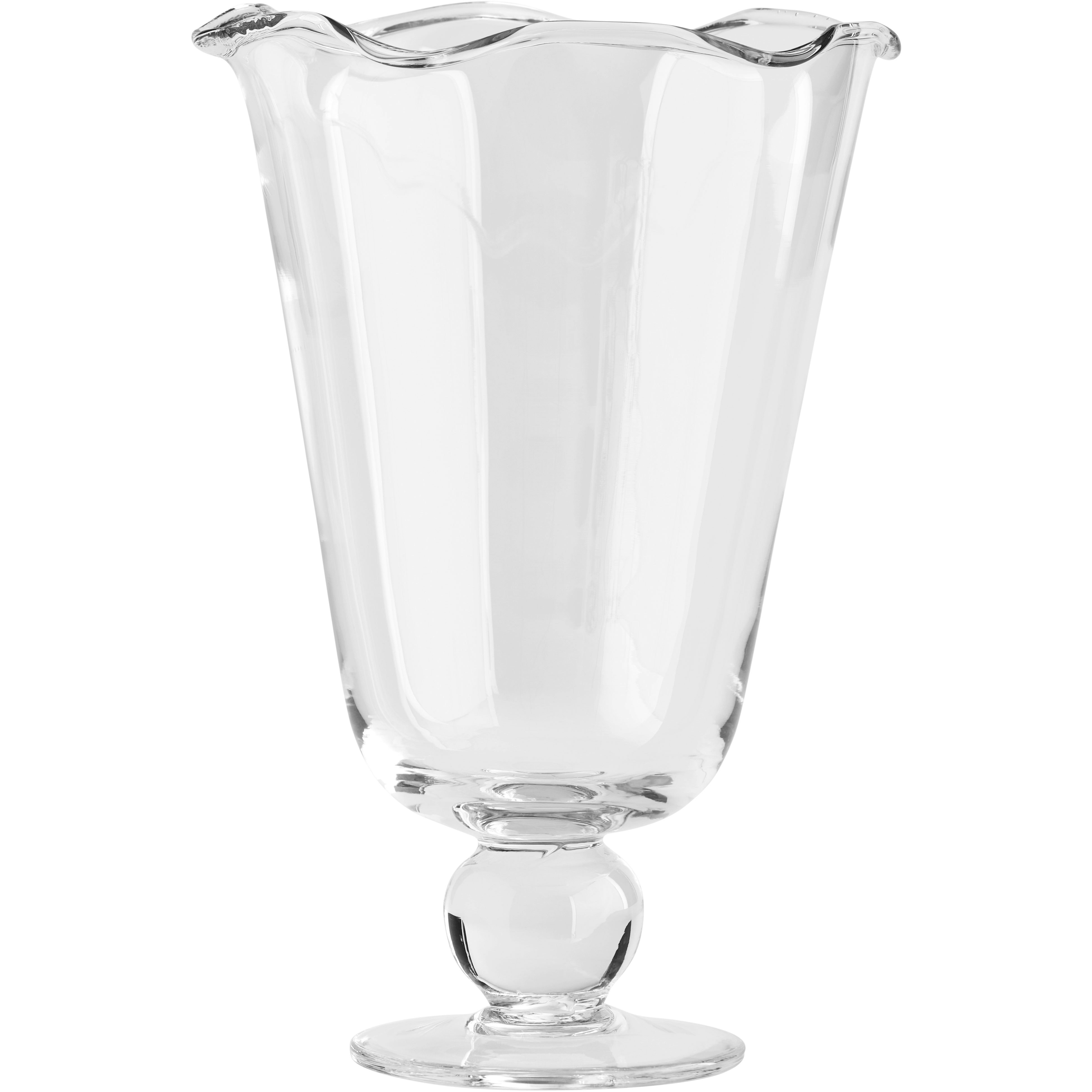 Decotique Karla Vas V&aring;gig Klar 26 Cm - Vaser Glas Klar - 9203143