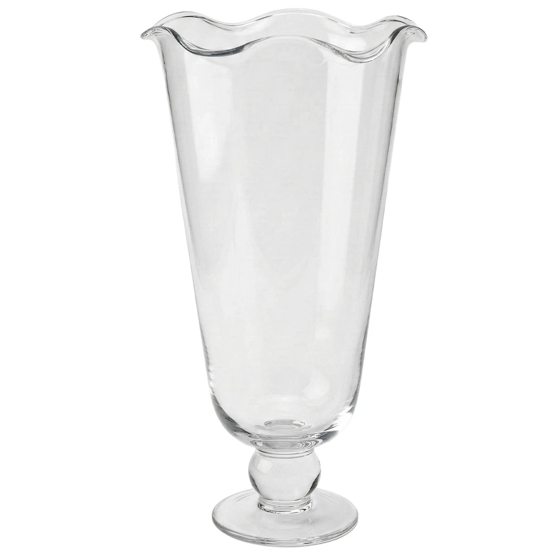 Decotique Karla Vas V&aring;gig Klar 34 Cm - Vaser Glas Klar - 9215043