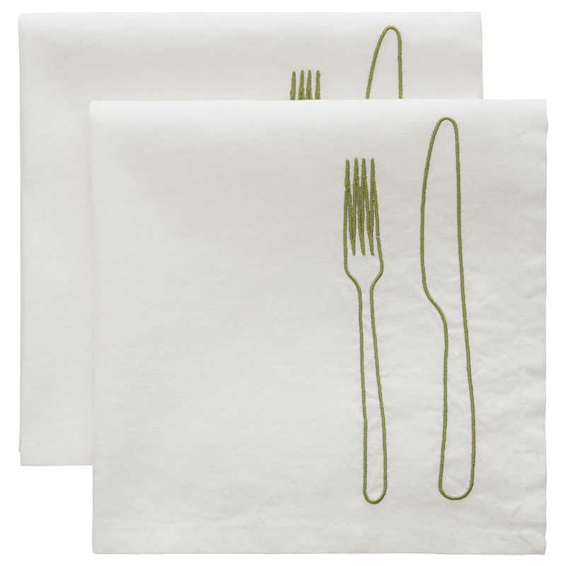 La Tavola Servett 45x45 cm 2-pack, Grön