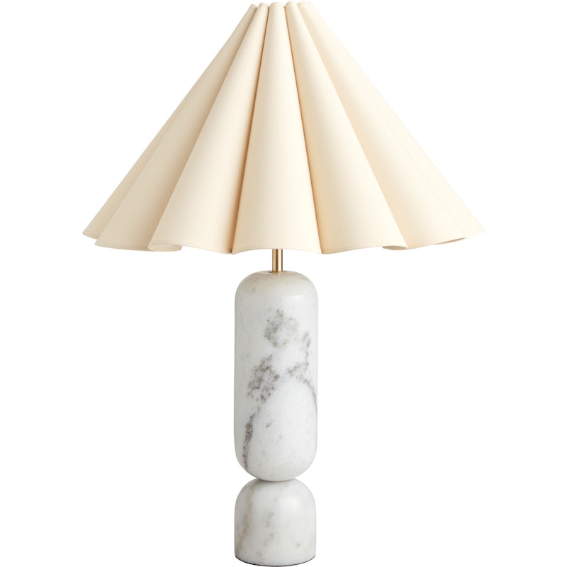 Lauren Bordslampa 77 cm, Vit / Natur