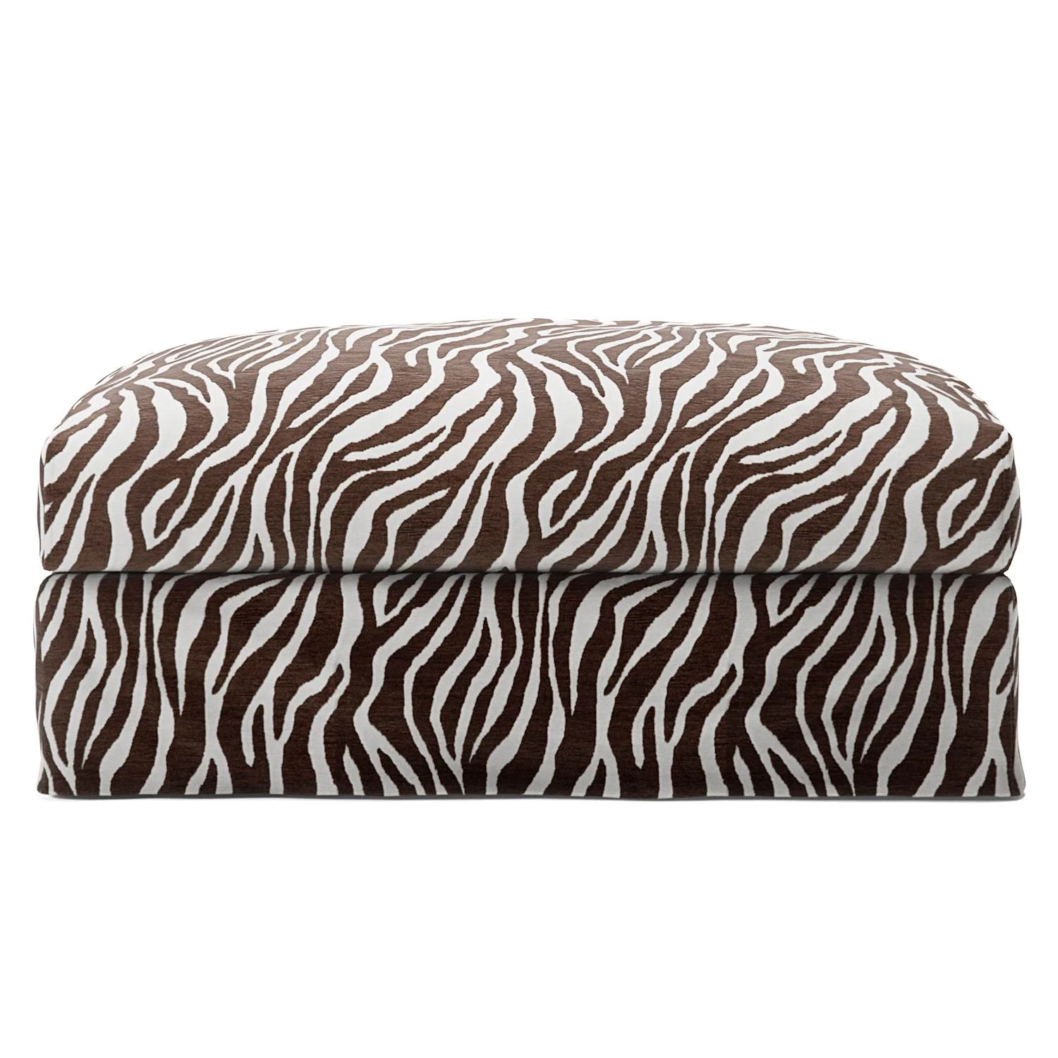 Decotique Le Grand Air Fotpall Zebra - Fotpallar Chenille Zebra - 390744+434993
