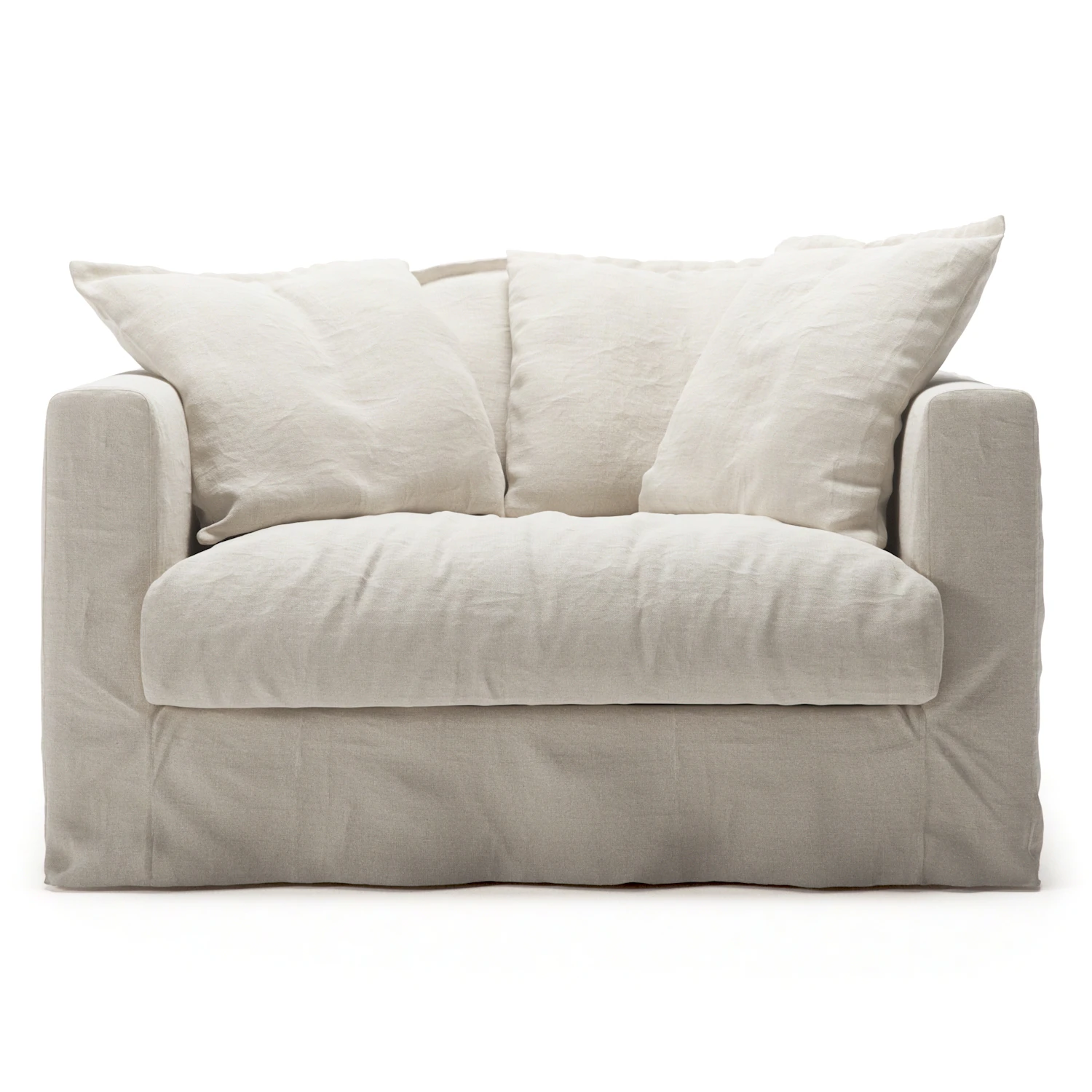 Decotique Le Grand Air Love Seat Creamy White - F&aring;t&ouml;ljer Linne Creamy White - 372275+431786+431788