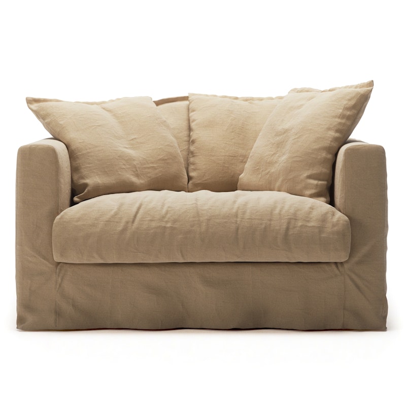 Le Grand Air Love Seat Linne, Desert Sand