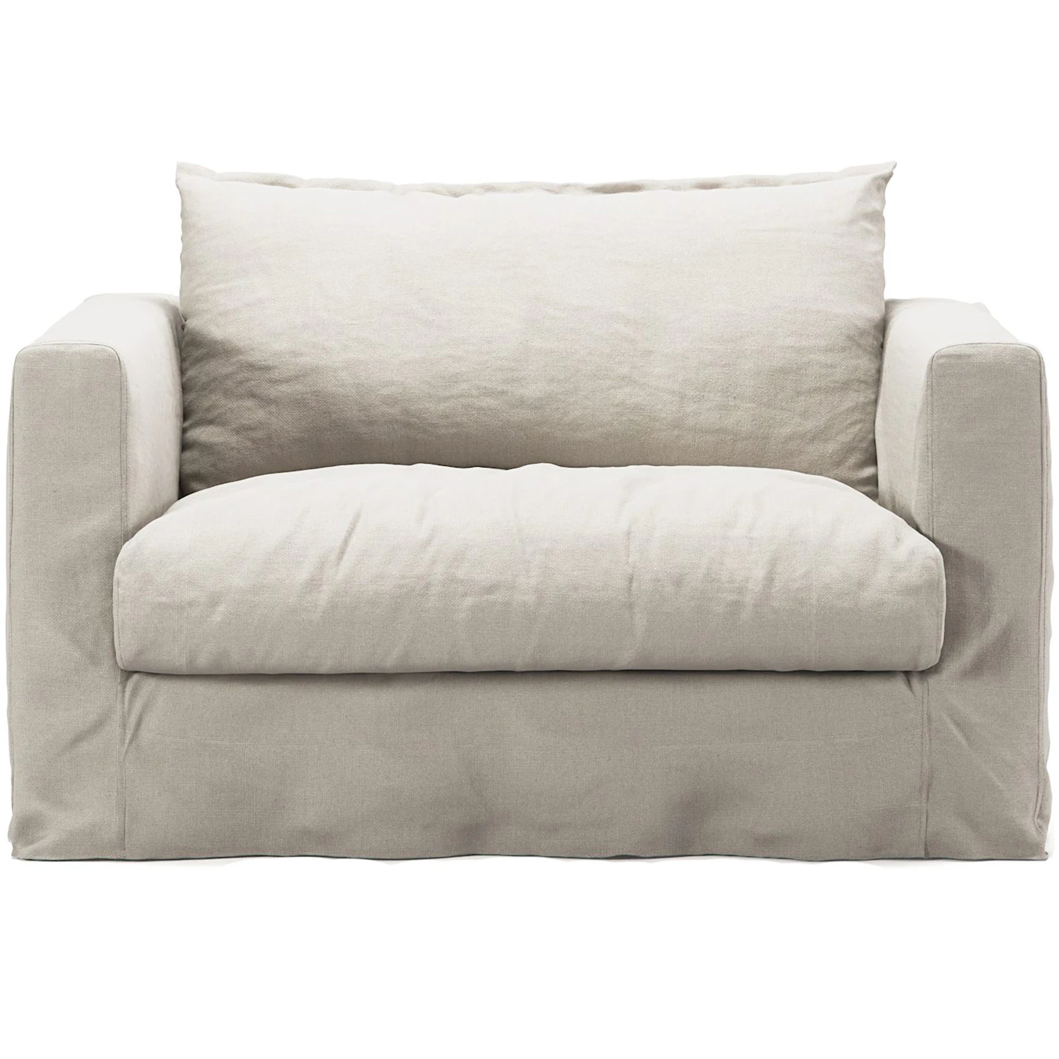 Decotique Le Grand Air Nou Love Seat Creamy White - F&aring;t&ouml;ljer Linne Creamy White - 11003123+11003128