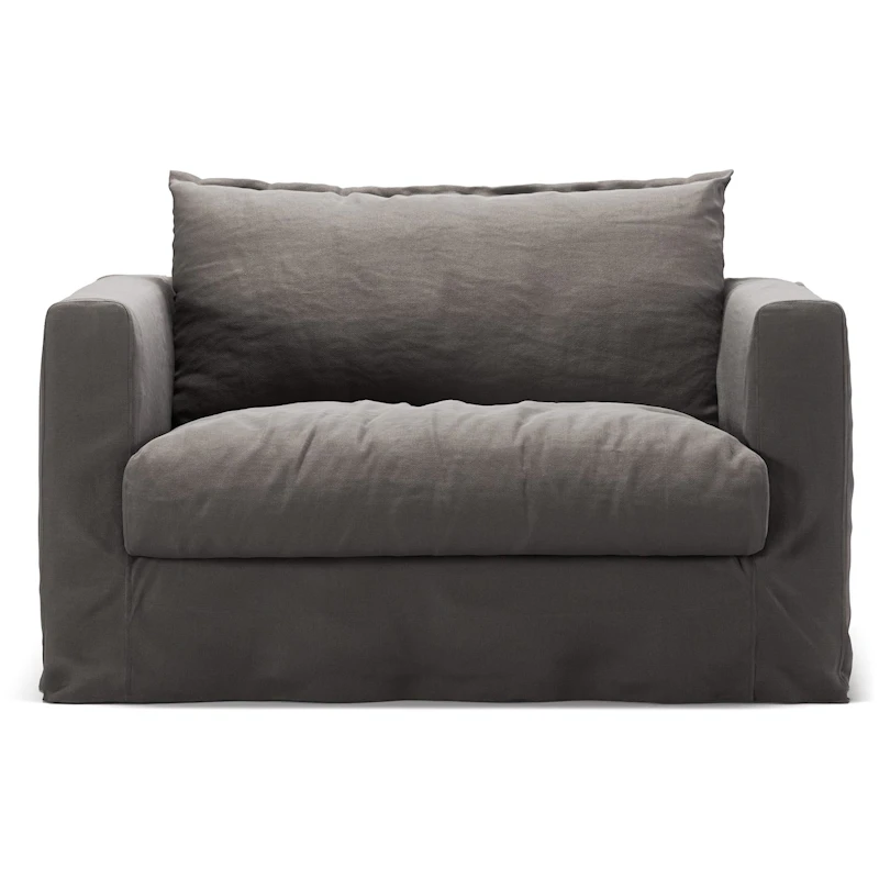 Le Grand Air Nou Love Seat Linne, Smokey Granite