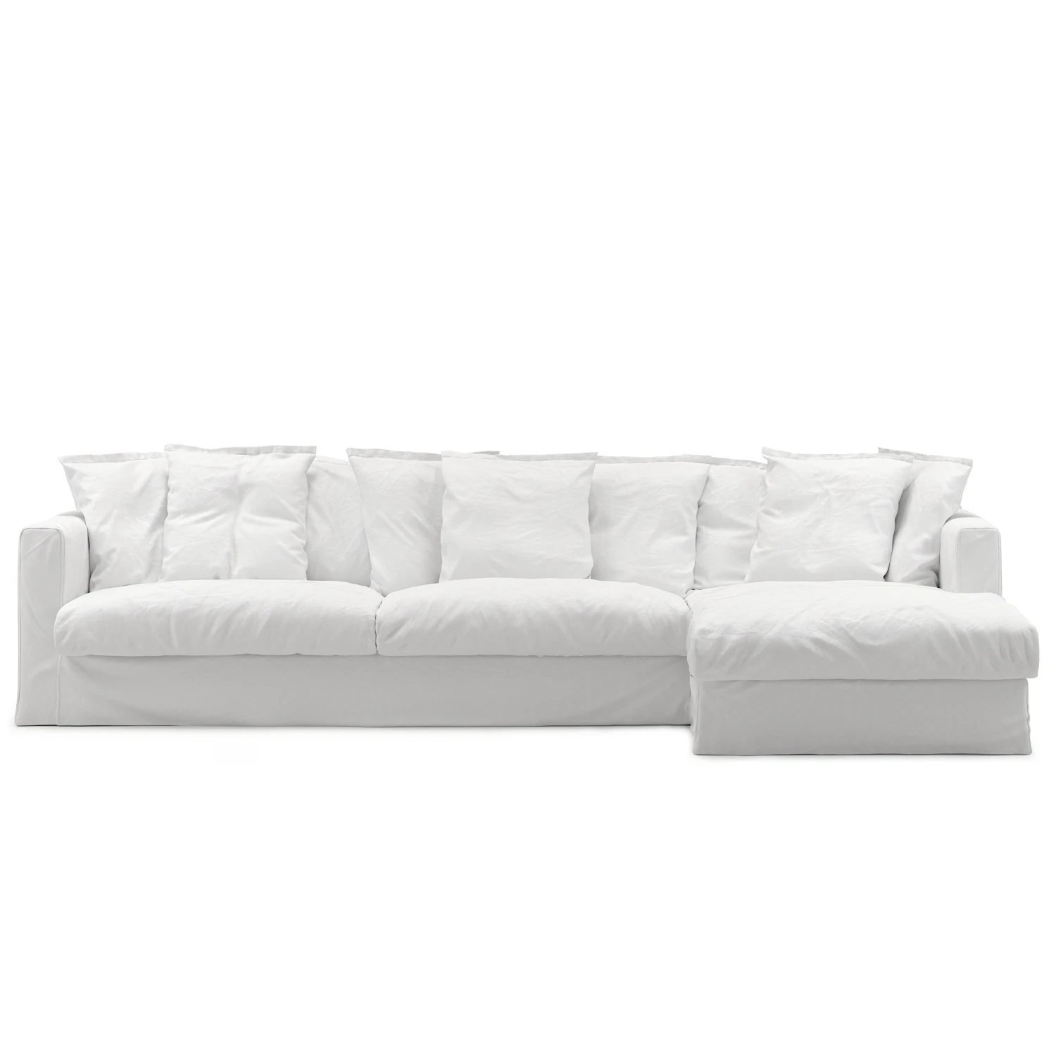 Decotique Le Grand Air 3-sitssoffa Divan H&ouml;ger Vit - H&ouml;rnsoffor & Divansoffor Bomull Vit - 227826-227827-227833