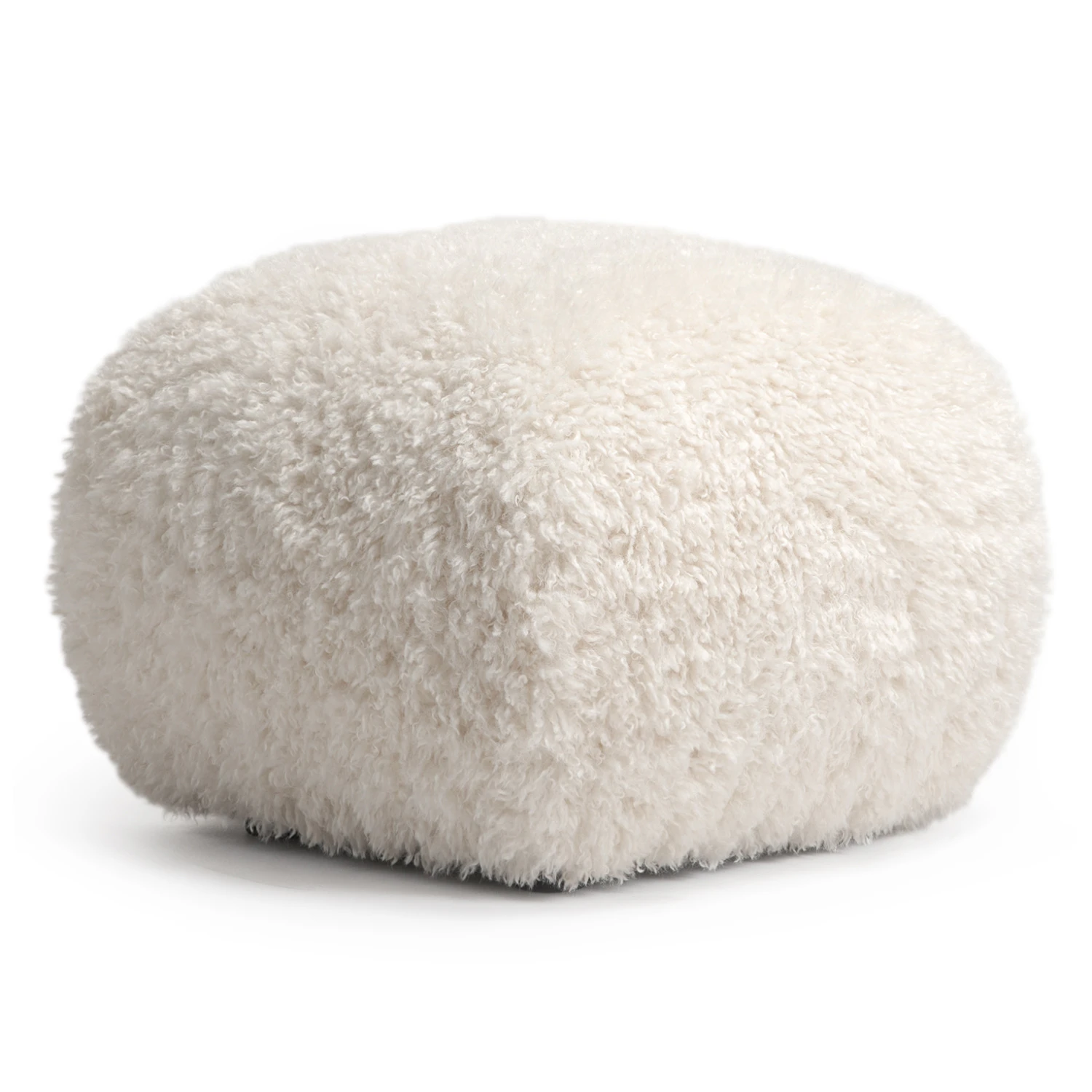 Decotique Le Petite Sittpuff Arctic White - Fotpallar Boucl&eacute; Arctic White - 11102577