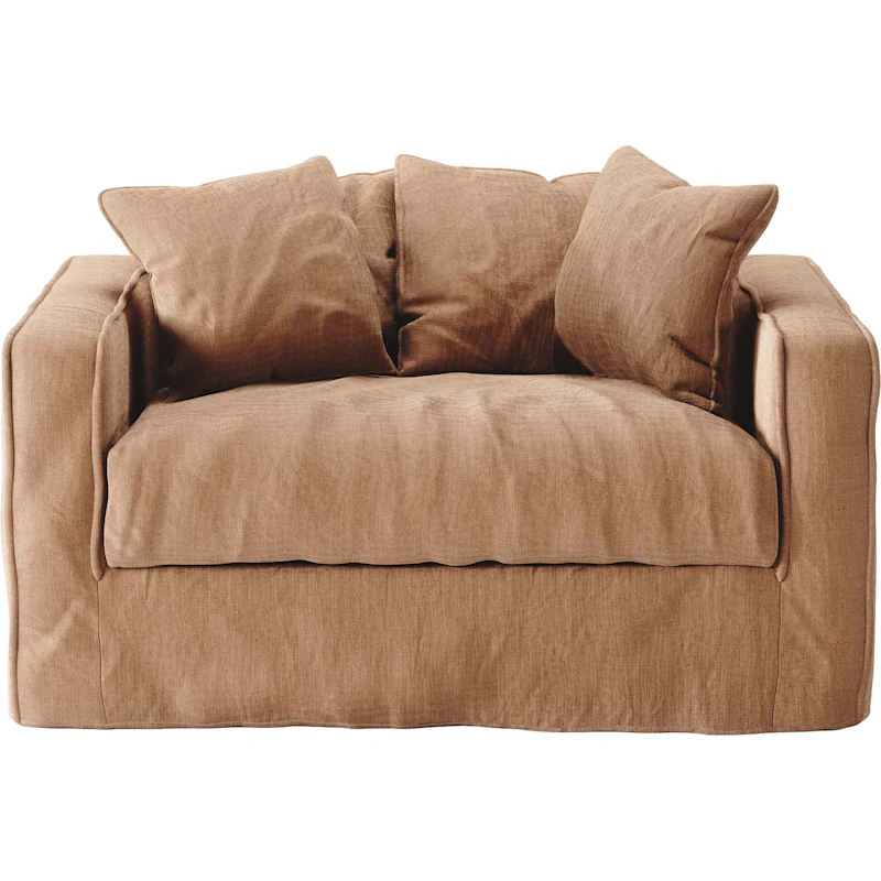Klädsel Till Loom Love Seat Linne, Taupe
