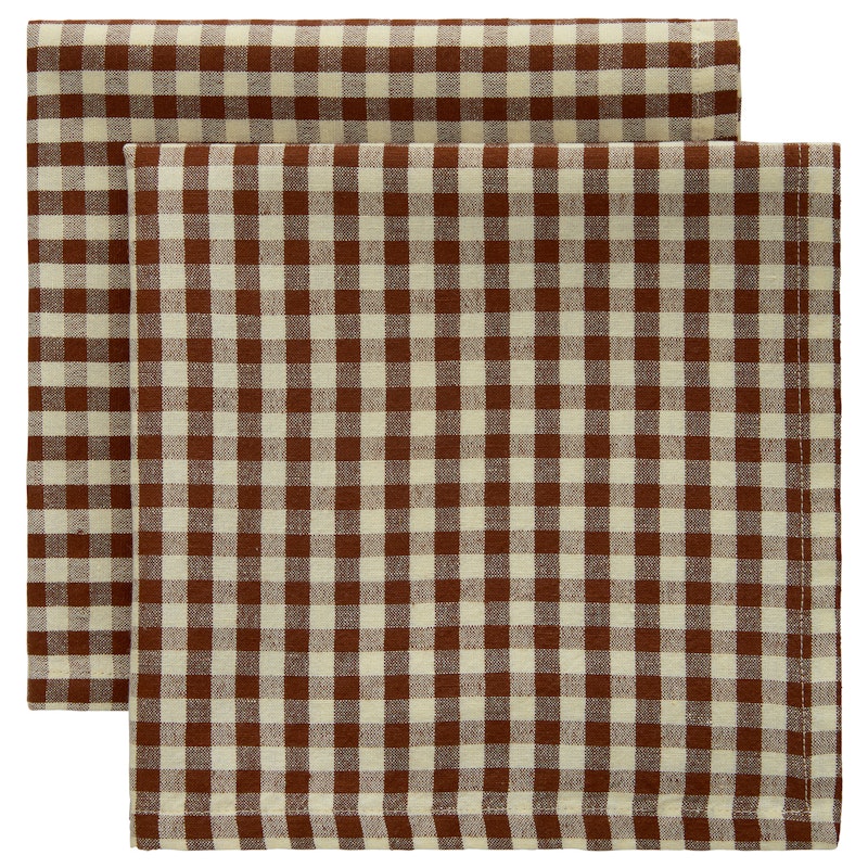 Oliva Servett 45x45 cm 2-pack, Brun