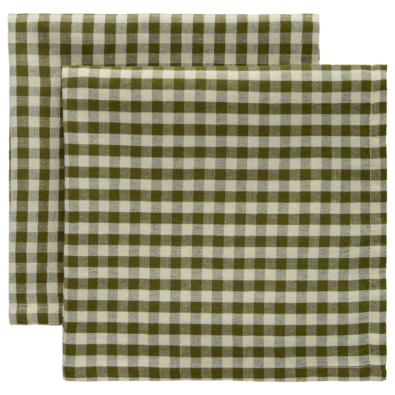 Oliva Servett 45x45 cm 2-pack, Oliv