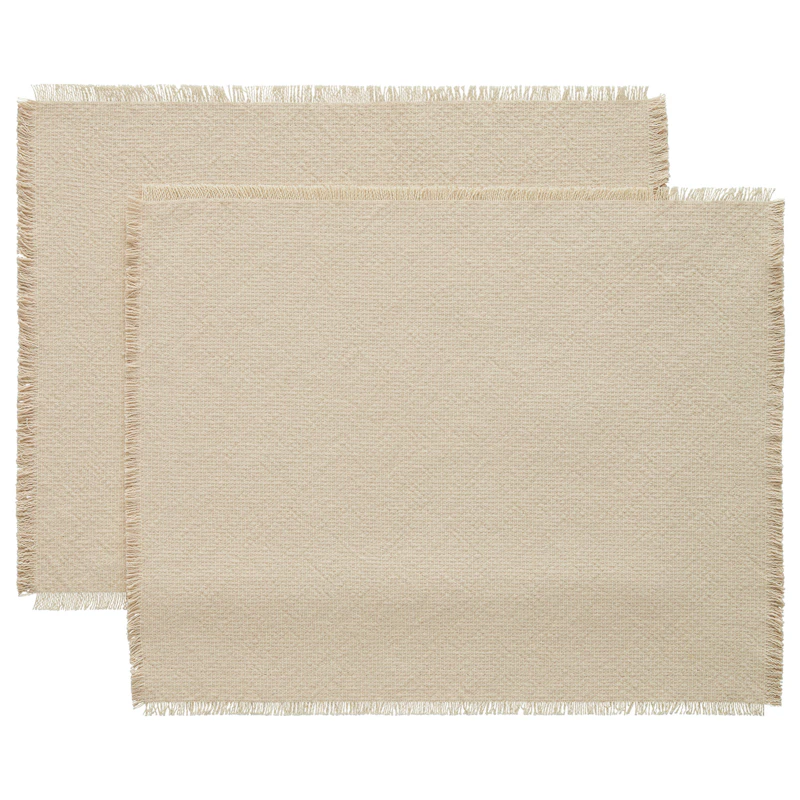 Ravella Bordstablett 40x50 cm 2-pack, Sand / Off-white