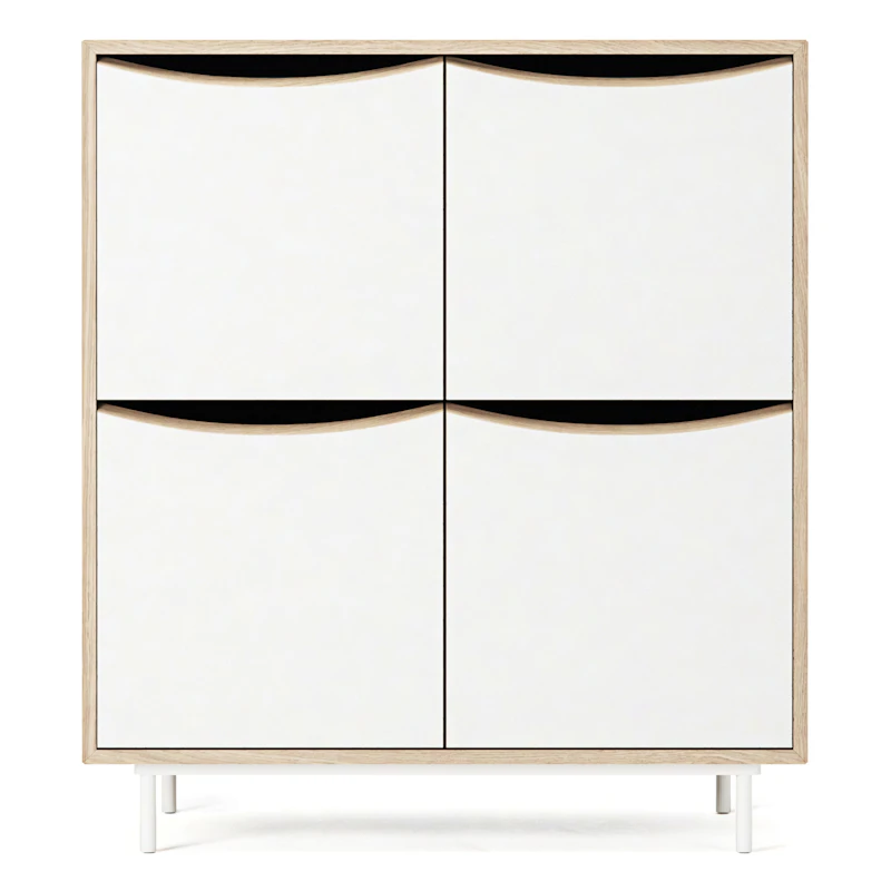 Sand Skåp, Ek / Vit