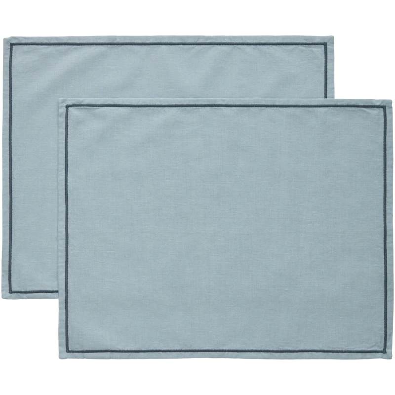 Sienna Bordstablett 2-pack 35x45 cm, Dusty Blue