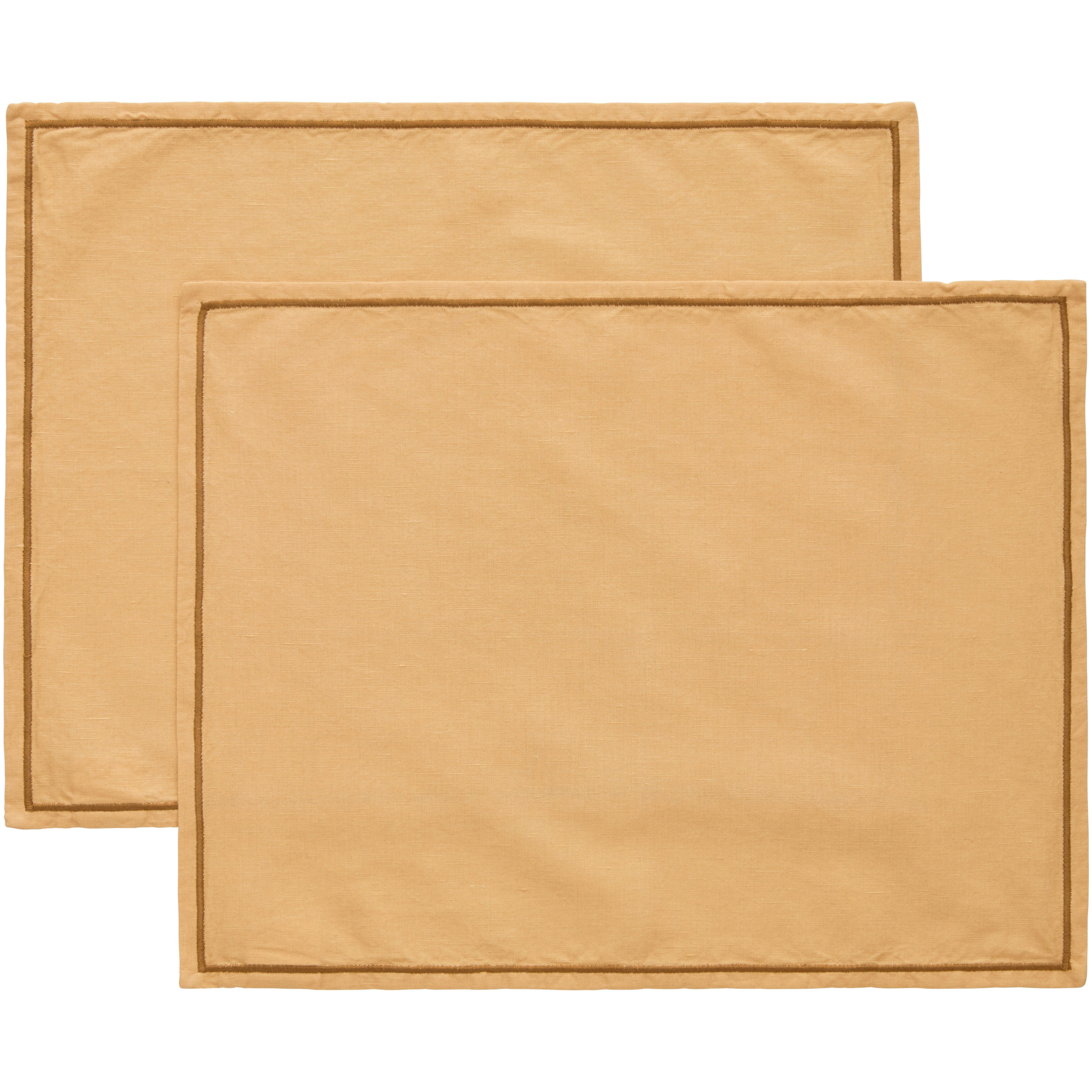 Decotique Sienna Bordstablett 2-pack 35x45 Cm Sand - Bordstabletter & Glasunderl&auml;gg Bomull Sand - 398128