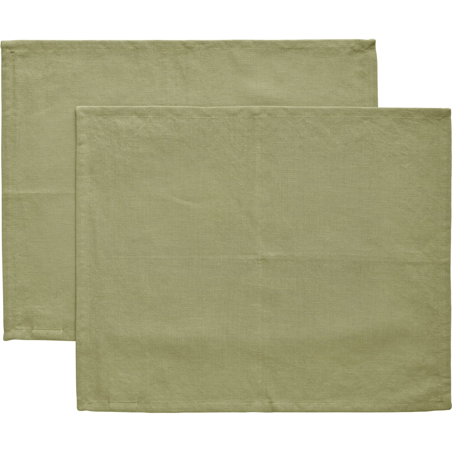 Decotique Sienna Bordstablett 35x45 Cm 2-pack Gr&ouml;n - Bordstabletter & Glasunderl&auml;gg Bomull Gr&ouml;n - ML-06