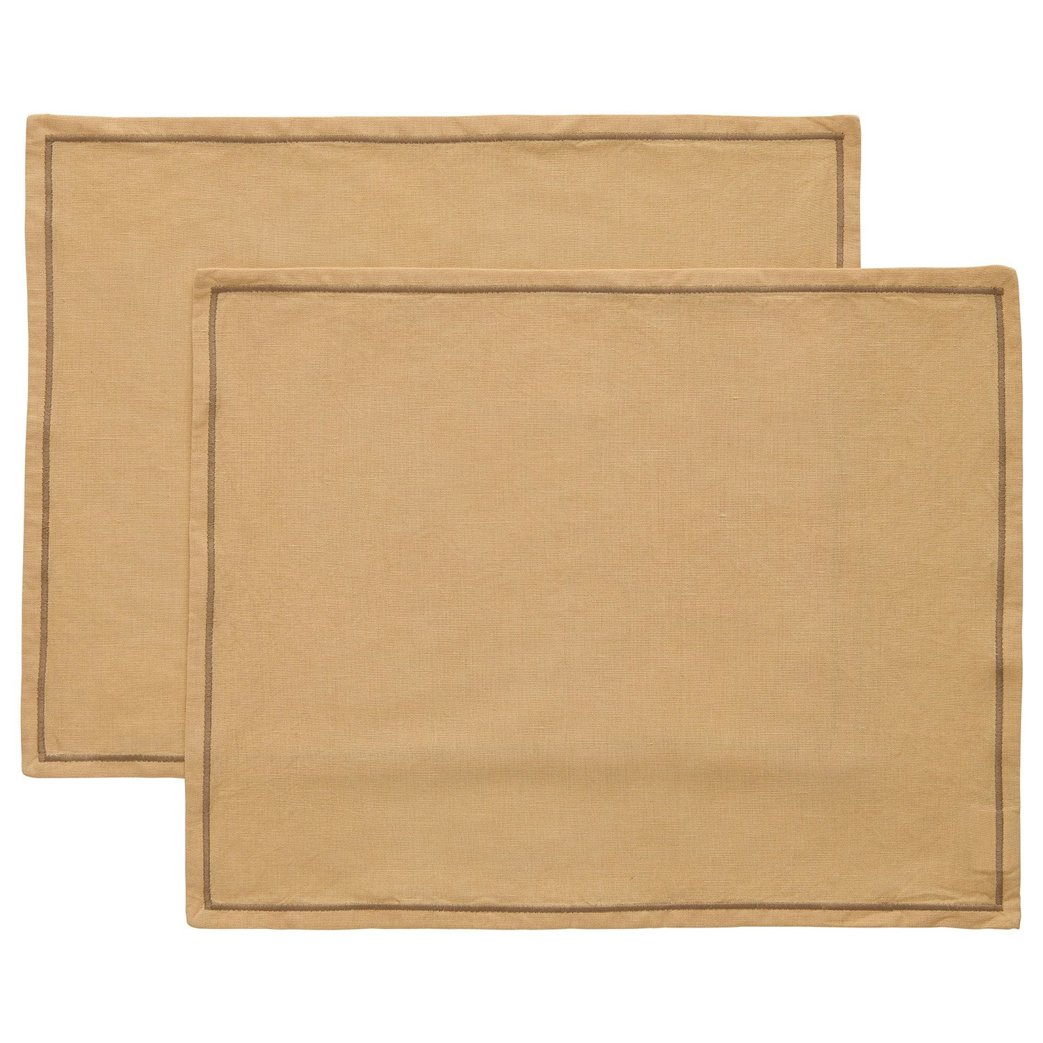Decotique Sienna Bordstablett 35x45 Cm 2-pack Beige - Bordstabletter & Glasunderl&auml;gg Bomull Beige - 421685