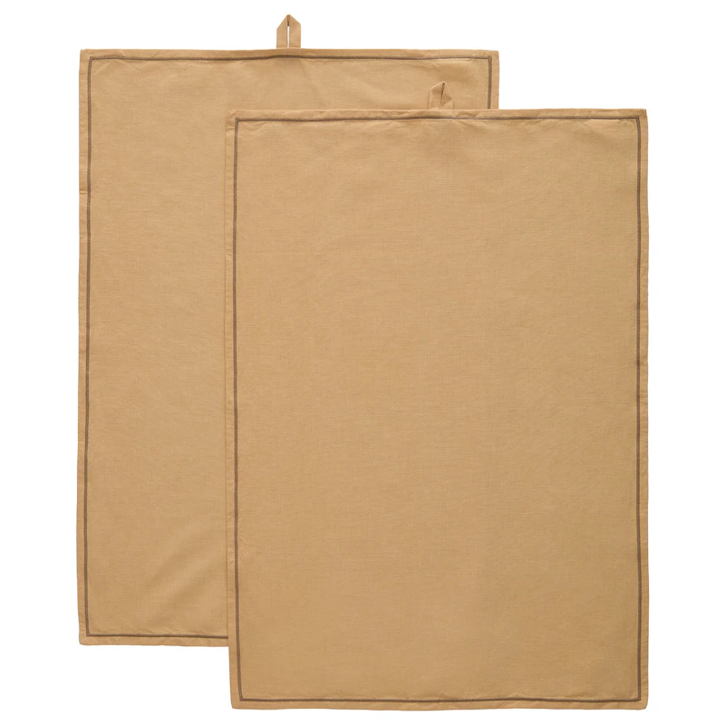 Sienna Kökshandduk 50x70 cm 2-pack, Beige