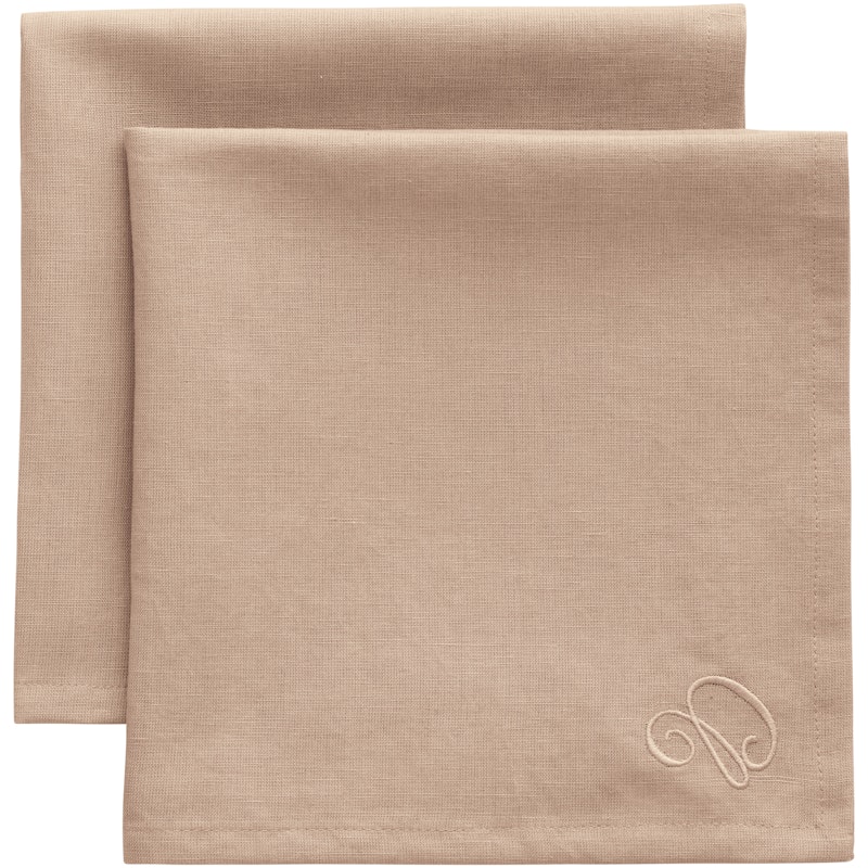 Sienna Servett 45x45 cm 2-pack, Taupe