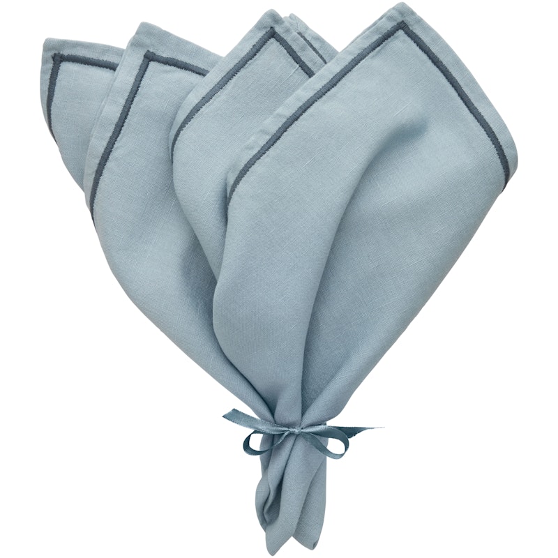 Sienna Servett 45x45 cm 2-pack, Dusty Blue