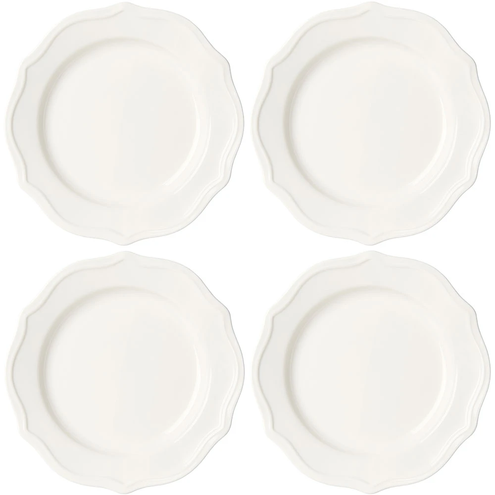 Decotique Violette Assiett 20 Cm 4-pack Vit - Assietter Keramik Vit - 438125*4