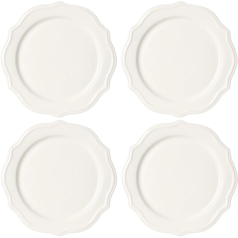 Decotique Violette Tallrik 28 Cm 4-pack Vit - Mattallrikar Keramik Vit - 438127*4