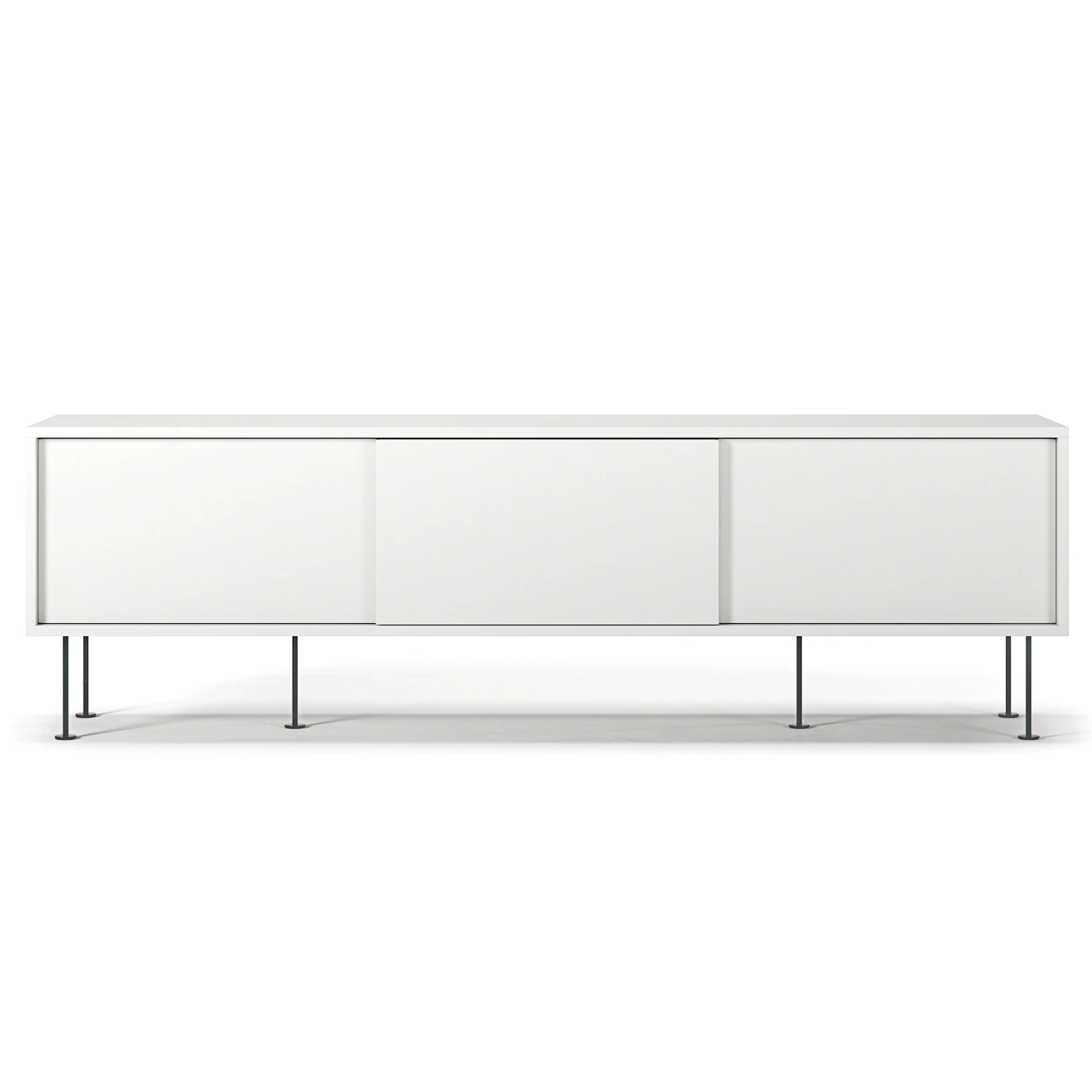 Decotique Vogue Mediab&auml;nk Med Ben 180 Cm Vit / Svart - Tv-b&auml;nkar & mediab&auml;nkar Mdf Vit - 190172-308810-308810