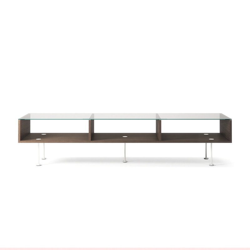 Vogue Soffbord 45x165 cm, Mörk Ek / Vit