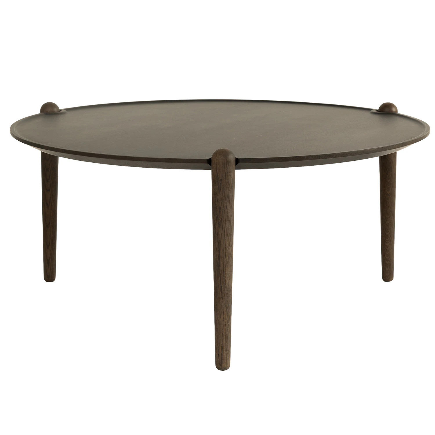 Design House Stockholm Aria Bord &Oslash;90 Cm H42 Cm M&ouml;rk Ek - Matgrupper Massiv Ek M&ouml;rk Ek - 2838-7800