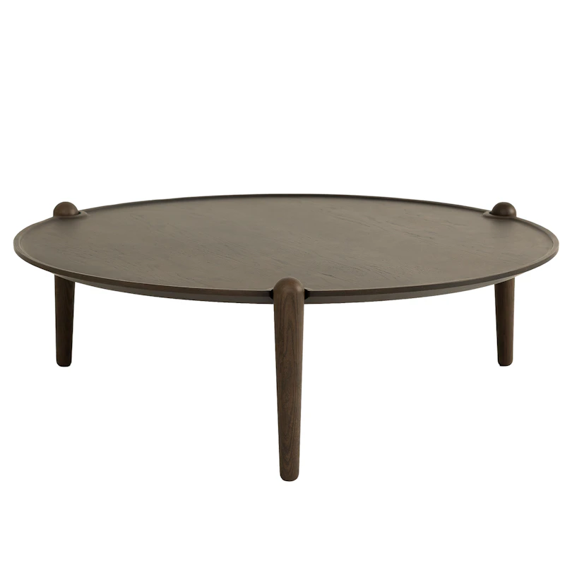 Aria Bord Ø90 cm H30 cm, Mörk Ek