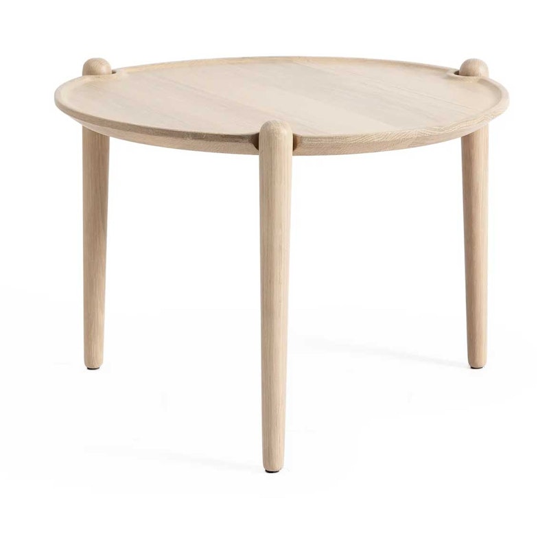 Aria Soffbord Ø50 Låg, Ljus Ek