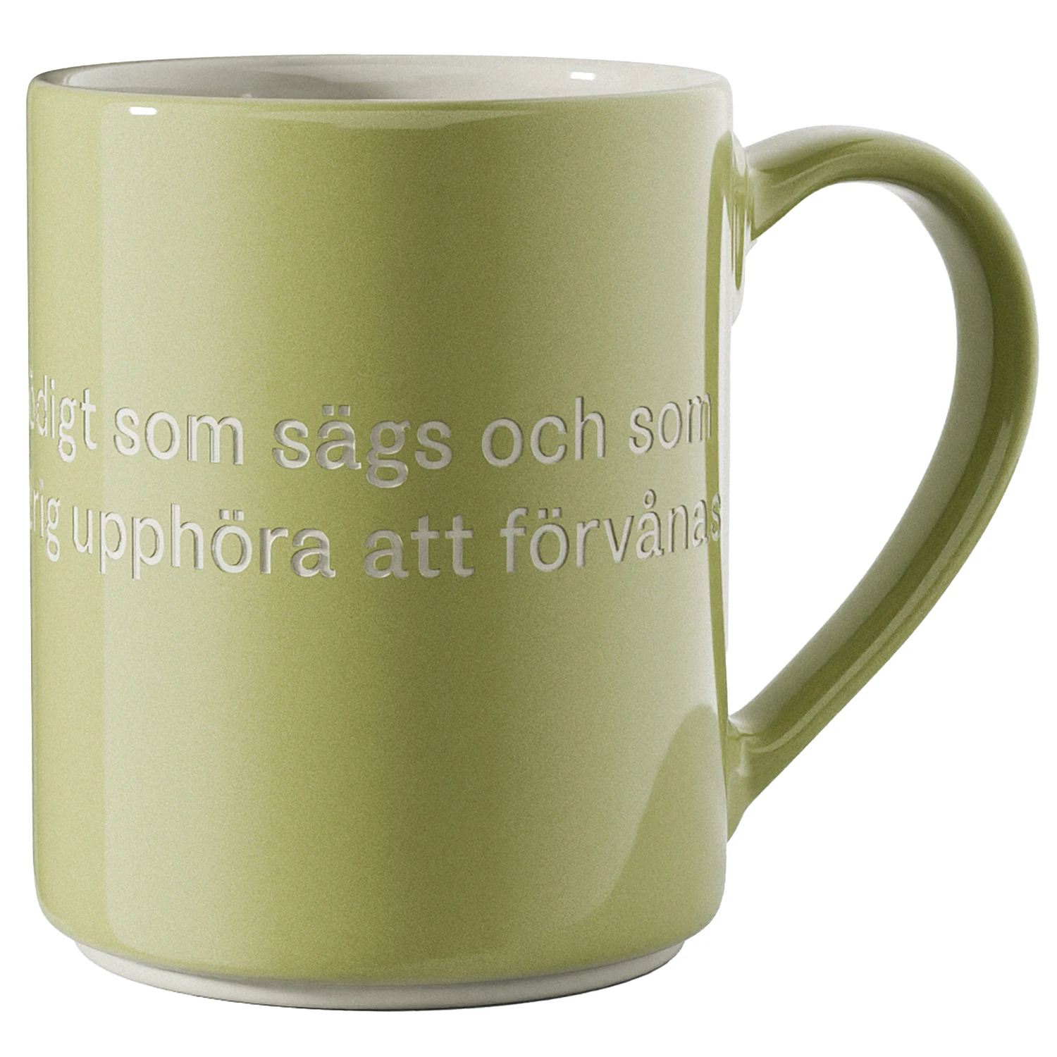 Design House Stockholm Astrid Lindgren Mugg Voj Voj S&aring; Mycket On&ouml;digt Som S&auml;gs - Kaffekoppar New Bone Porslin Spring Green - 3038-0000