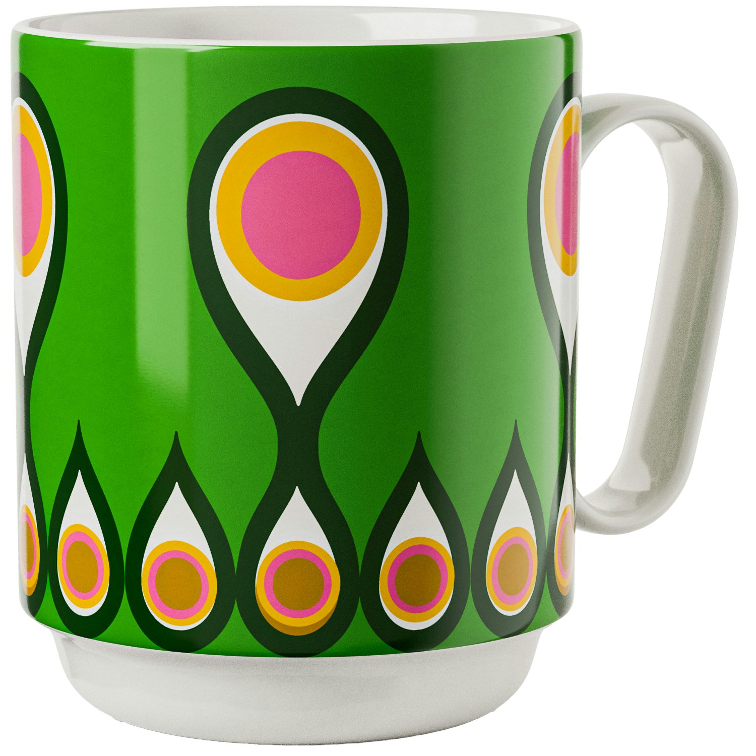 Design House Stockholm Birds 1967 Mugg 35 Cl No. 2 - Kaffekoppar New Bone Porslin Multi - 3198-0100