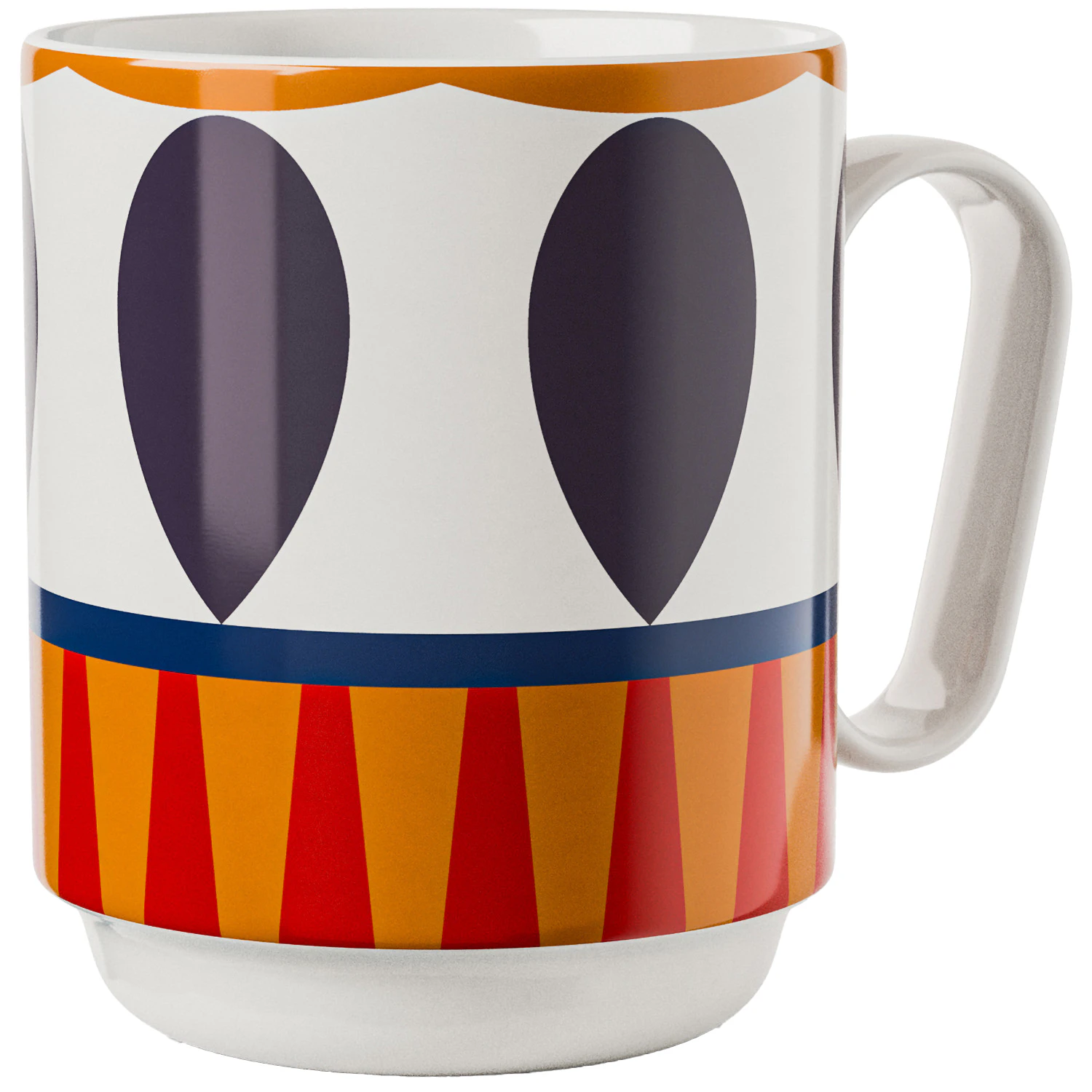 Design House Stockholm Birds 1967 Mugg 35 Cl No. 1 - Kaffekoppar New Bone Porslin Multi - 3198-2000