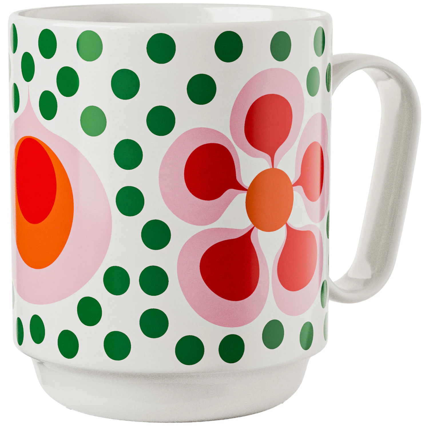 Design House Stockholm Birds 1967 Mugg 35 Cl No. 6 - Kaffekoppar New Bone Porslin Multi - 3198-4000